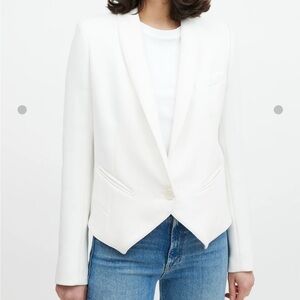 Smythe White Blazer - cropped at waist